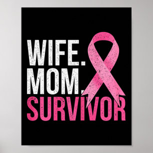 Kanker Overlevende Moeder Vrouw Gift Borstkanker A Poster