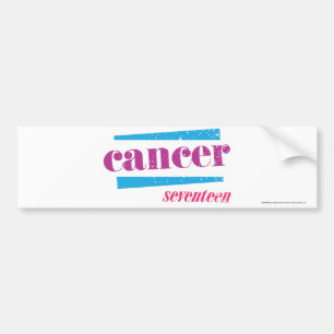 Kanker Paars Bumpersticker
