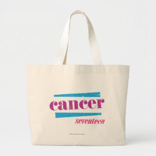 Kanker Paars Grote Tote Bag