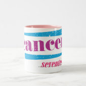 Kanker Paars Tweekleurige Koffiemok (Center)