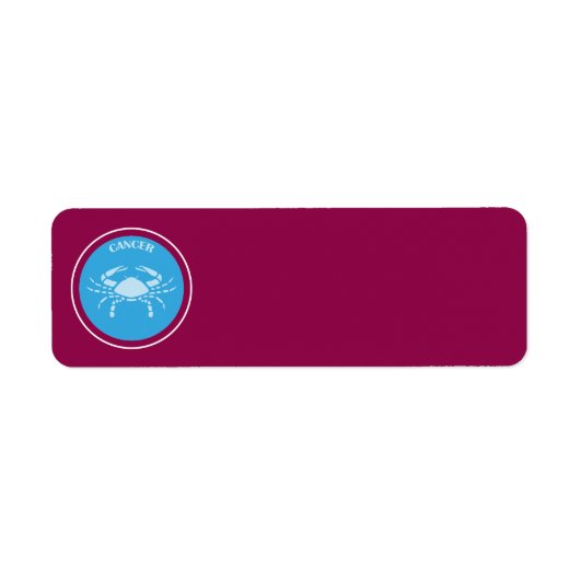 Kanker retouradreslabel etiket (Voorkant)