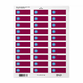 Kanker retouradreslabel etiket (Full Sheet)