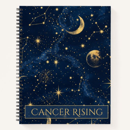 Kanker Rijzende Hemel Astrologie Notitieboek (Voorkant)