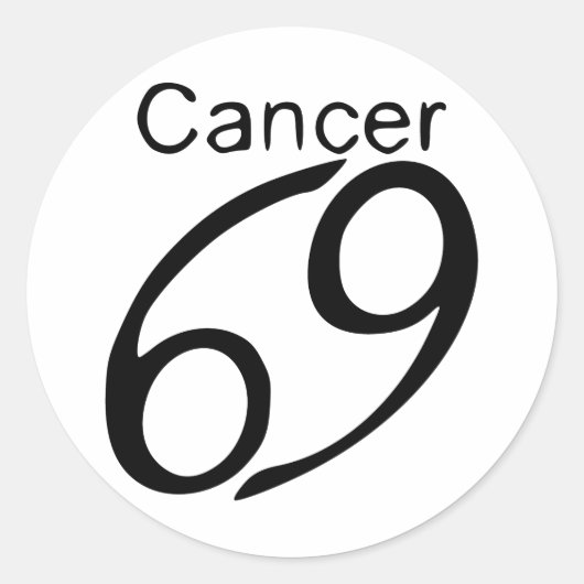 Kanker Ronde Sticker (Voorkant)