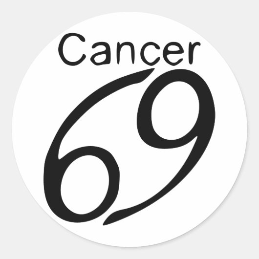 Kanker Ronde Sticker (Voorkant)