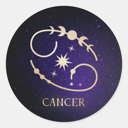 Kanker Ronde Sticker (Voorkant)