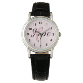 Kanker Roze Lint HOPE Horloge