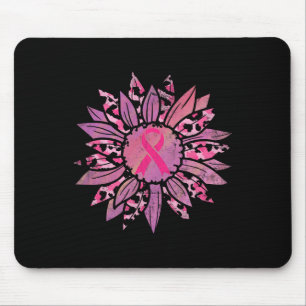 Kanker Roze Lint Zonnebloem Borstkanker Awareen Muismat