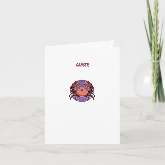 Kanker Roze, sterrenbeeld, sterrenbeeld afdruk Kaart (Voorkant)