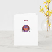 Kanker Roze, sterrenbeeld, sterrenbeeld afdruk Kaart (Gele Bloem)