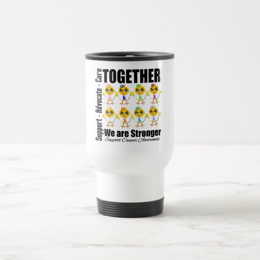 Kanker - samen zijn we sterker reisbeker (Center)