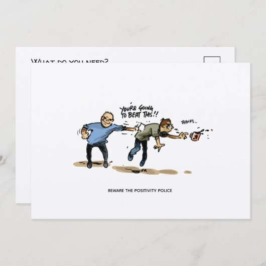 Kanker Schaamte Grappige Kanker Ansichtkaarten (Voorkant / Achterkant)