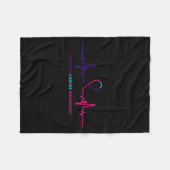 Kanker - Schildklierkanker Bewustzijnscadeau Fleece Deken (Voorkant (Horizontaal))