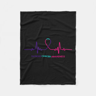 Kanker - Schildklierkanker Bewustzijnscadeau Fleece Deken