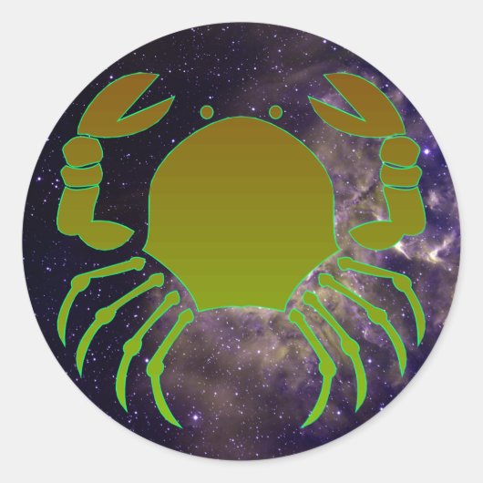 Kanker silhouet envelop afdichtingen ronde sticker (Voorkant)