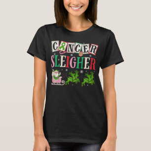 Kanker Sleigher Christmas Santa Leverkanker T-shirt