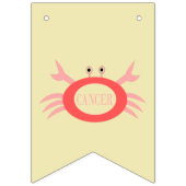 Kanker Star Sign Crab Bunting Flags Vlaggetjes (Derde vlag)