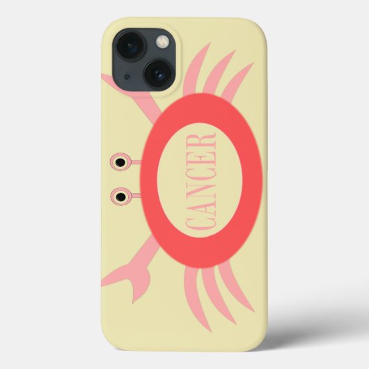 Kanker Star Sign Crab iPad draagtas Case-Mate iPhone Case (Achterkant)