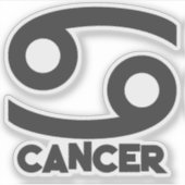 Kanker Sterk Sterrenbeeld Horoscoop Aangepaste Tek Sticker (Voorkant)