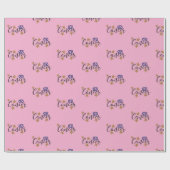 Kanker Sterren Teken Verpakking Papier Roze Achter (Vlak)