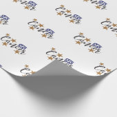 Kanker Sterren Teken Verpakking Papier Witte Achte (Hoek)