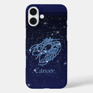 Kanker Sterrenbeeld en Dierenriemteken met Sterren iPhone 16 Plus Hoesje