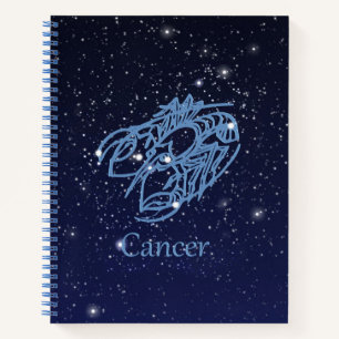 Kanker Sterrenbeeld en Dierenriemteken met Sterren Notitieboek