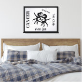 Kanker Sterrenbeeld en Symbool omlijst Canvas Afdruk (Insitu (Slaapkamer))