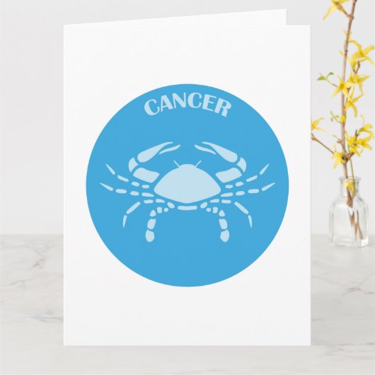 Kanker, sterrenbeeld, horoscoop, astrologie kaart (Gele Bloem)