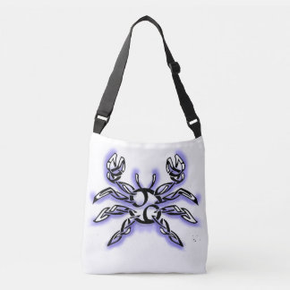 Kanker sterrenbeeld lijnkunst astrologie crossbody tas