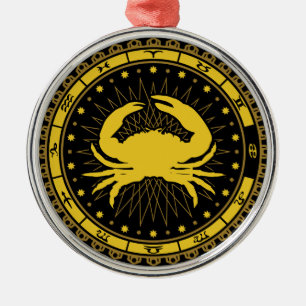 Kanker - Sterrenbeeld - Symbool - Horoscoop Metalen Ornament