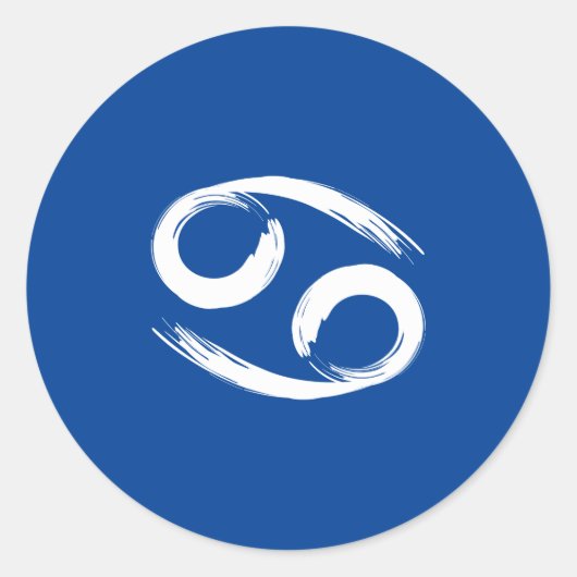 KANKER Sterrenbeeld Zomer Juni Juli Astrologie Ronde Sticker (Voorkant)