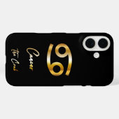 Kanker sterrenbeeld, zwart en goud Case-Mate iPhone case (Achterkant (horizontaal))