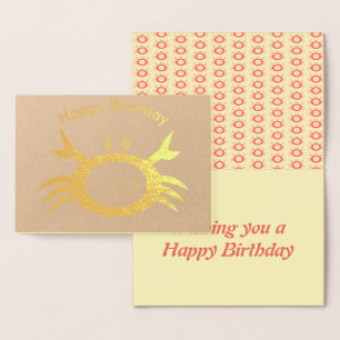 Kanker Sterteken Krab Folie Kaart