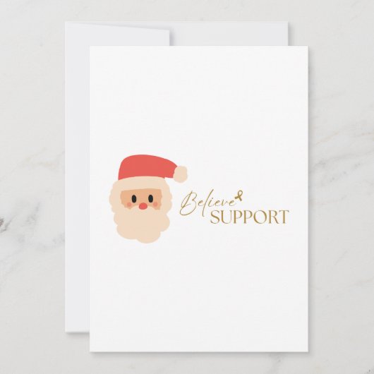 kanker. steun. Kerst uitnodiging (Voorkant)