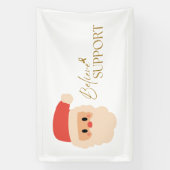 kanker. steun Kerstmis Vakantie Banner Sign (Verticaal)