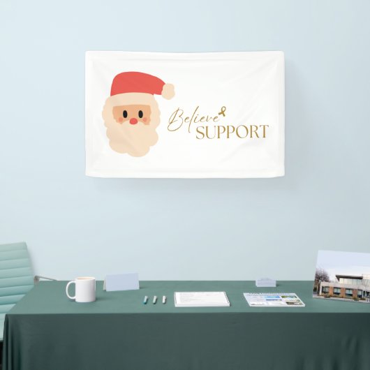 kanker. steun Kerstmis Vakantie Banner Sign (Beurs)