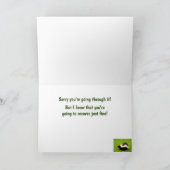 Kanker stinkt naar grappige aanmoediging kaart (Binnen)