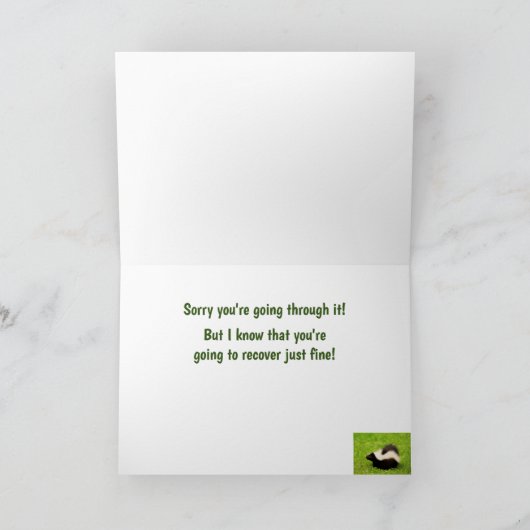 Kanker stinkt naar grappige aanmoediging kaart (Binnen)