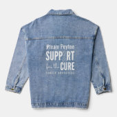 kanker support cure Custom naam Denim Jacket (Achterkant)