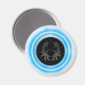 Kanker Symbool – Minimaal Astrologie Embleem Magneet (Voorkant / Achterkant)