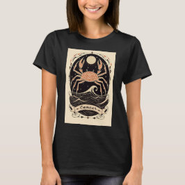 Kanker - T-shirt Hemelse Zodiak Art