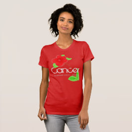 Kanker T-shirt-shirt met roodrooster T-shirt