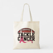 Kanker Te lijf Pink Ribbon Ontwerp Tote Bag (Achterkant)