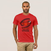 Kanker "The Crab" zodiac astro red mannen t-shirt (Voorkant volledig)