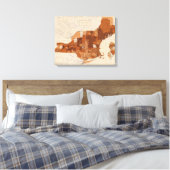 Kanker, tumor NY, NJ, New England Canvas Afdruk (Insitu (Slaapkamer))