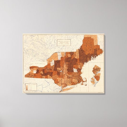 Kanker, tumor NY, NJ, New England Canvas Afdruk (Voorkant)