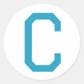 Kanker U Blue C-stickers Ronde Sticker (Voorkant)