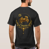 Kanker Uniek Sterrenbeeld, sterrenbeeld T-Shirt (Achterkant)