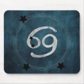 Kanker van de blauwgroen blauwe zone van Crab Blac Muismat (Voorkant)